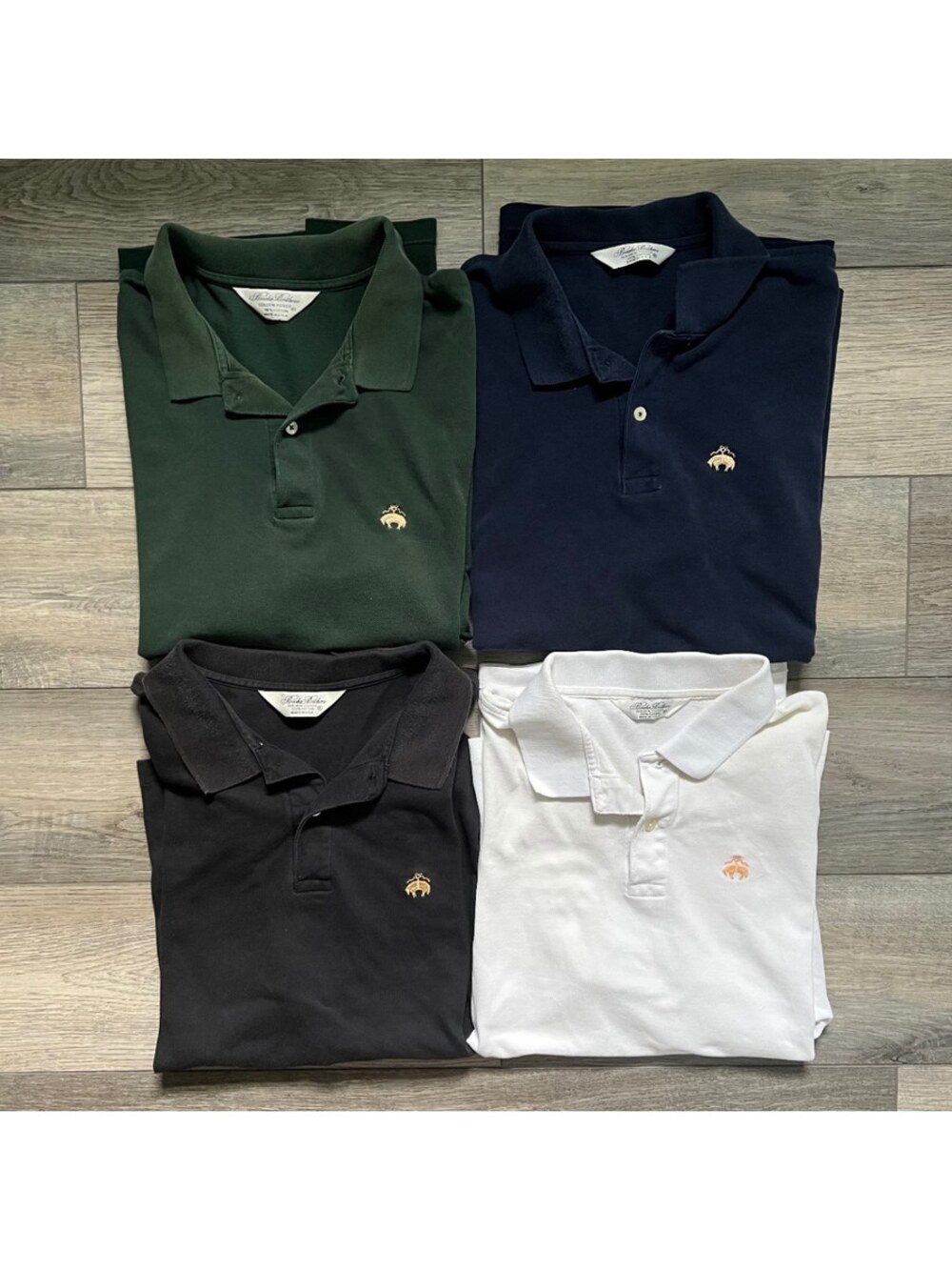 Vintage Brooks Brothers Golden Fleece Men's XL Polo Shirts Lot of 4 Made In USA